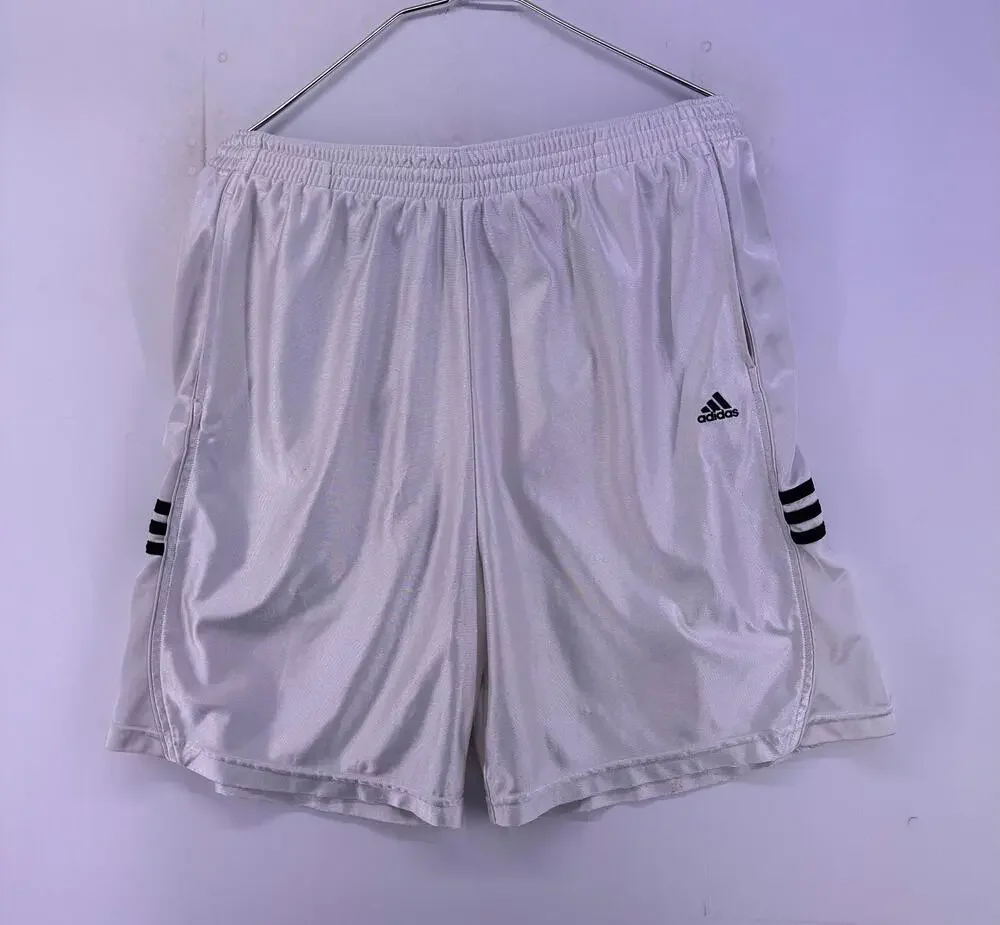 Vintage Adidas White and Black Shorts 2010 Tab Size XL
